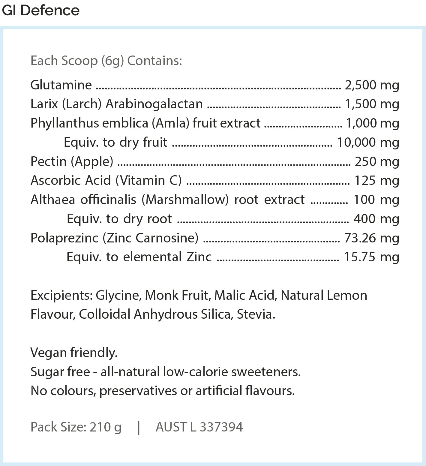 RN Labs GI Defence Powder