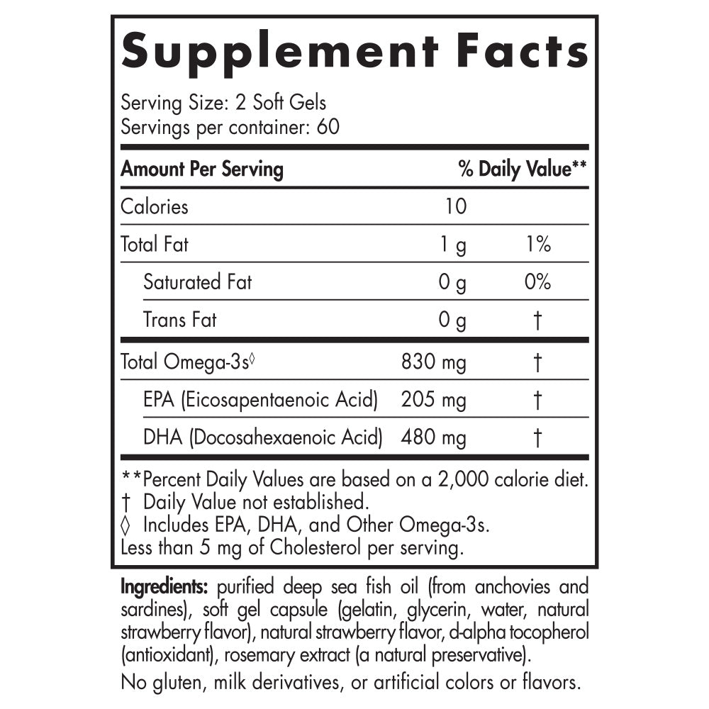 Nordic Naturals ProDHA™ 500 Strawberry