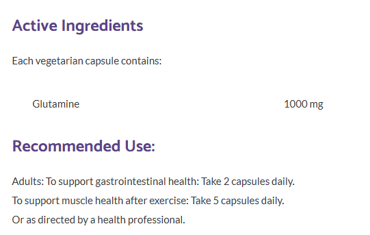 Bioclinic Naturals Glutamine