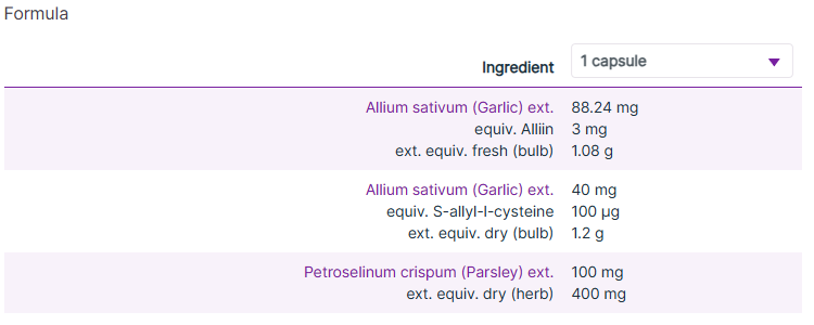 Designs for Health Garlic Synergy