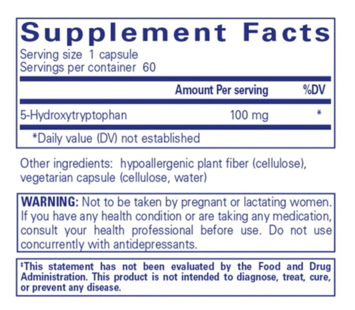 Pure Encapsulations 5-HTP 100mg