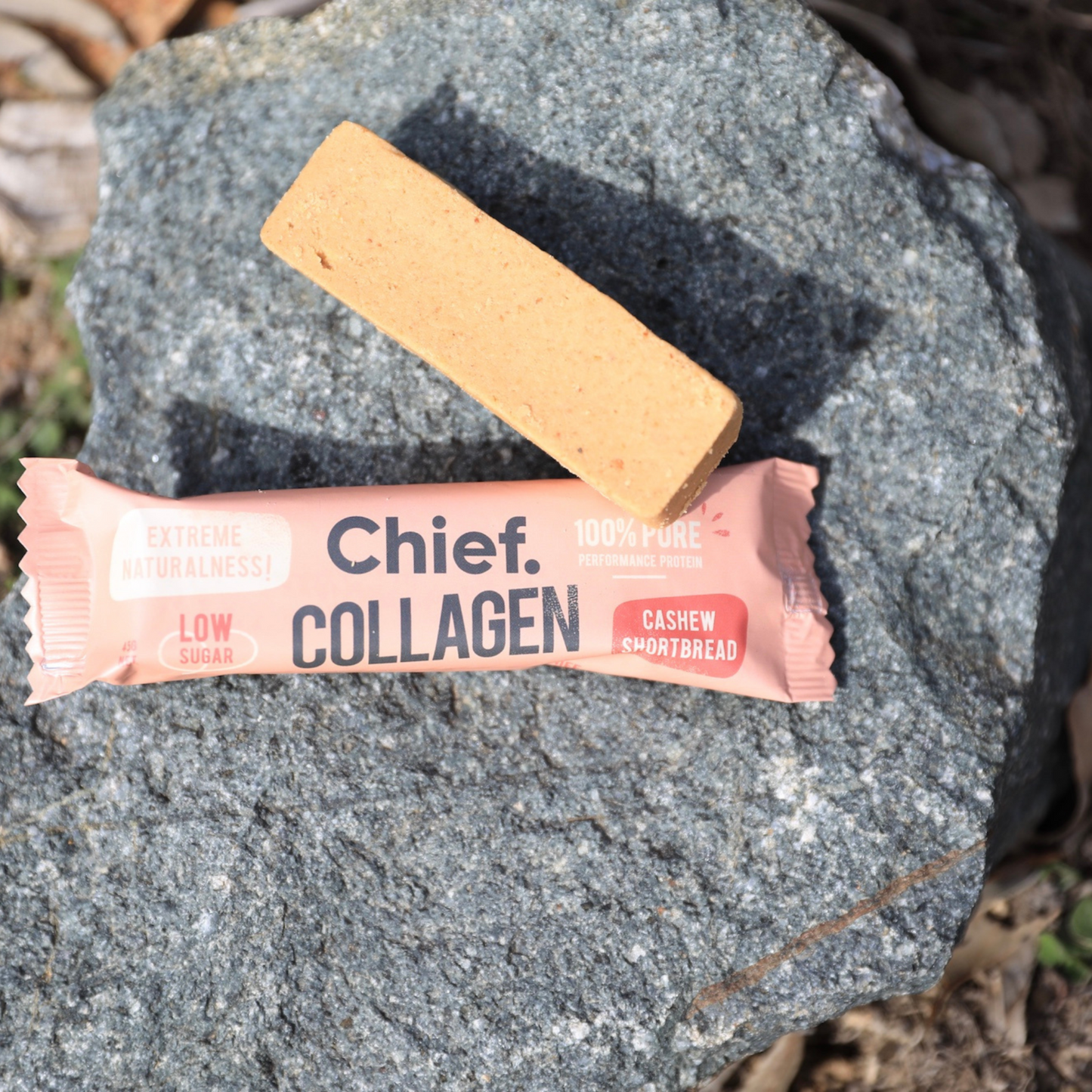 Chief Collagen Cashew Shortbread Bars (12 pack)