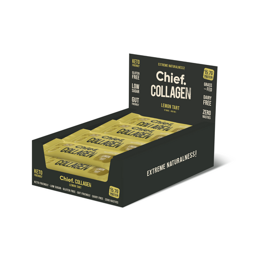 Chief Collagen Lemon Tart Bars (12 pack)