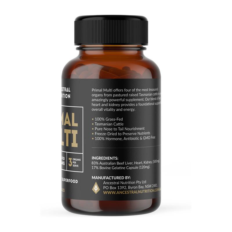 Ancestral Nutrition Primal Multi Beef Organ Capsules