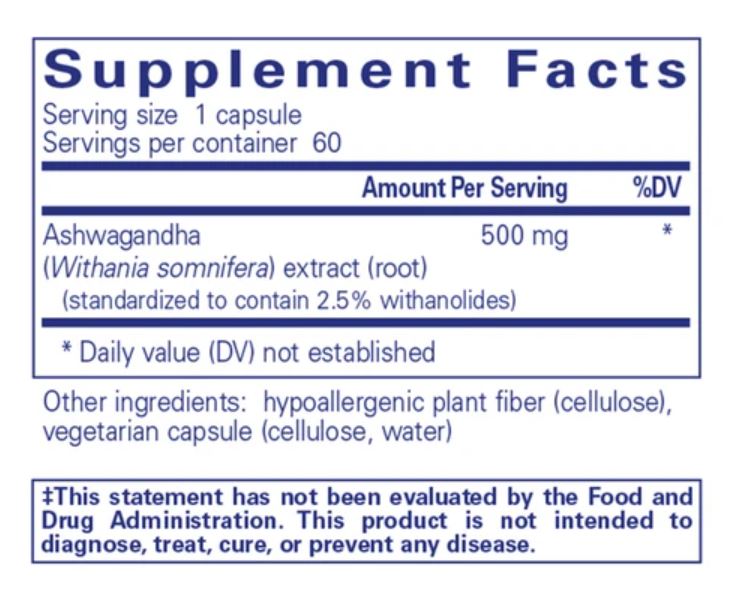 Pure Encapsulations' Ashwagandha