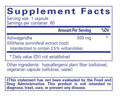 Pure Encapsulations' Ashwagandha