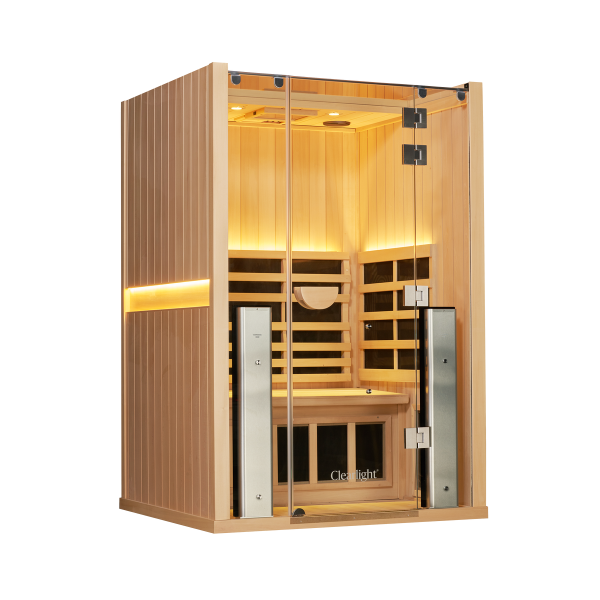 Sanctuary 2 Person Pro infrared sauna, front view