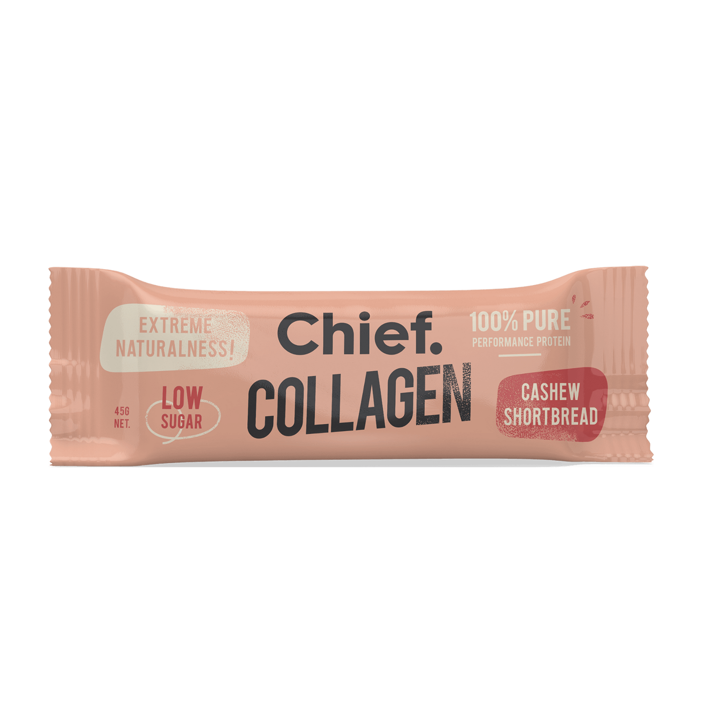 Chief Collagen Cashew Shortbread Bars (12 pack)