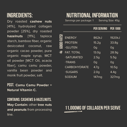 Chief Collagen Hazelnut Brownie Bars (12 pack)