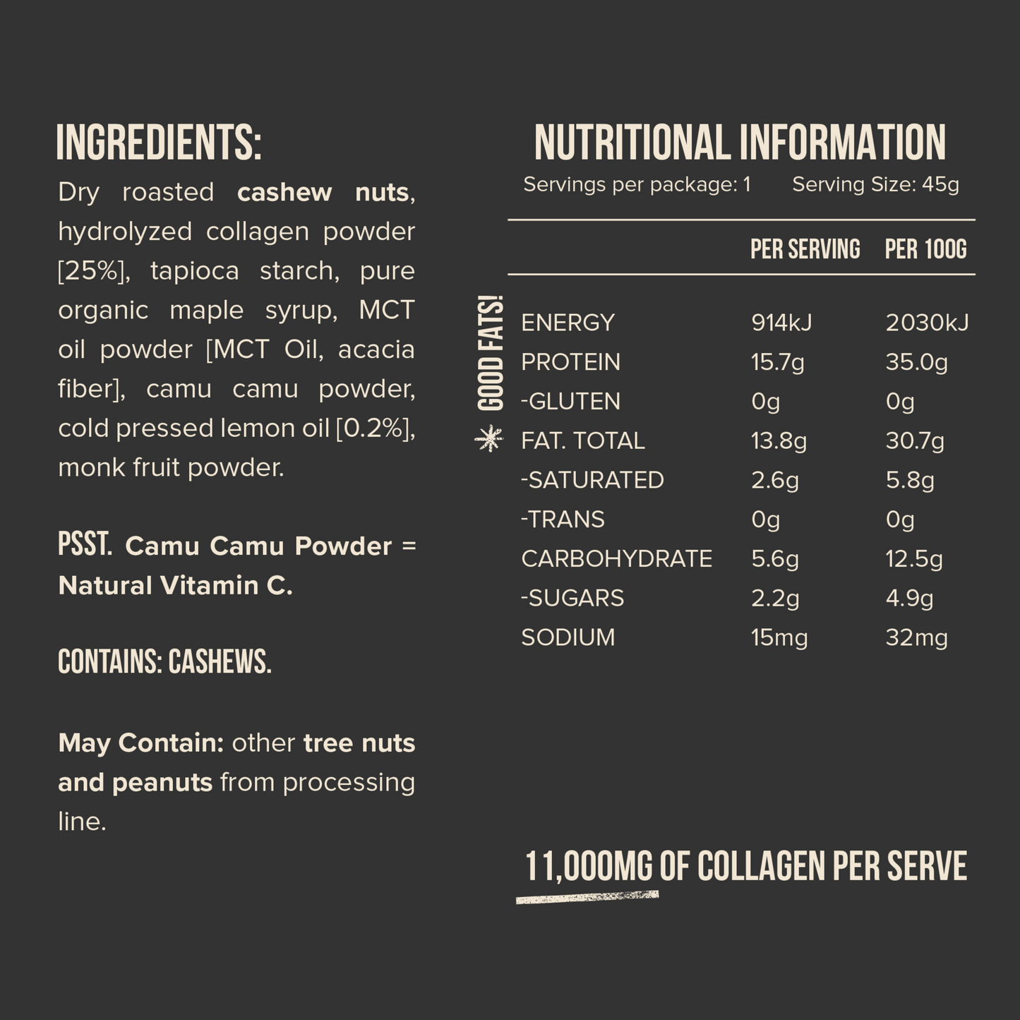 Chief Collagen Lemon Tart Bars (12 pack)