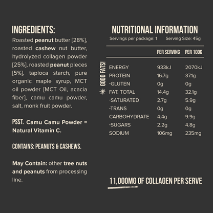 Chief Collagen Peanut Butter Bars (12 pack)