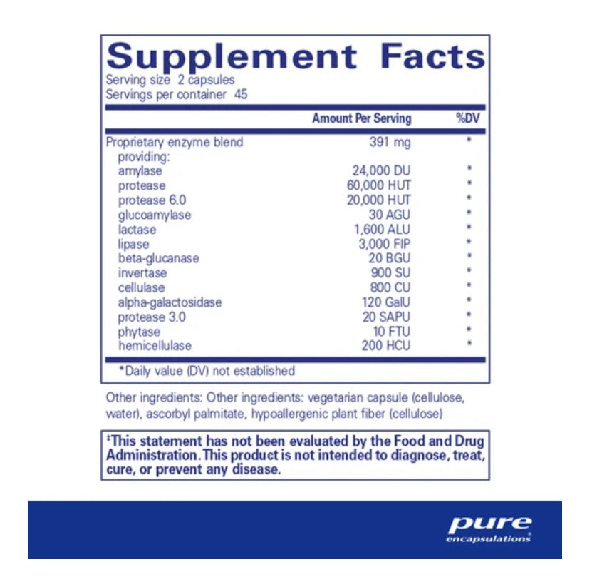 Pure Encapsulations Digestive Enzymes Ultra
