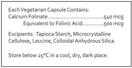 RN Labs Folinic Acid