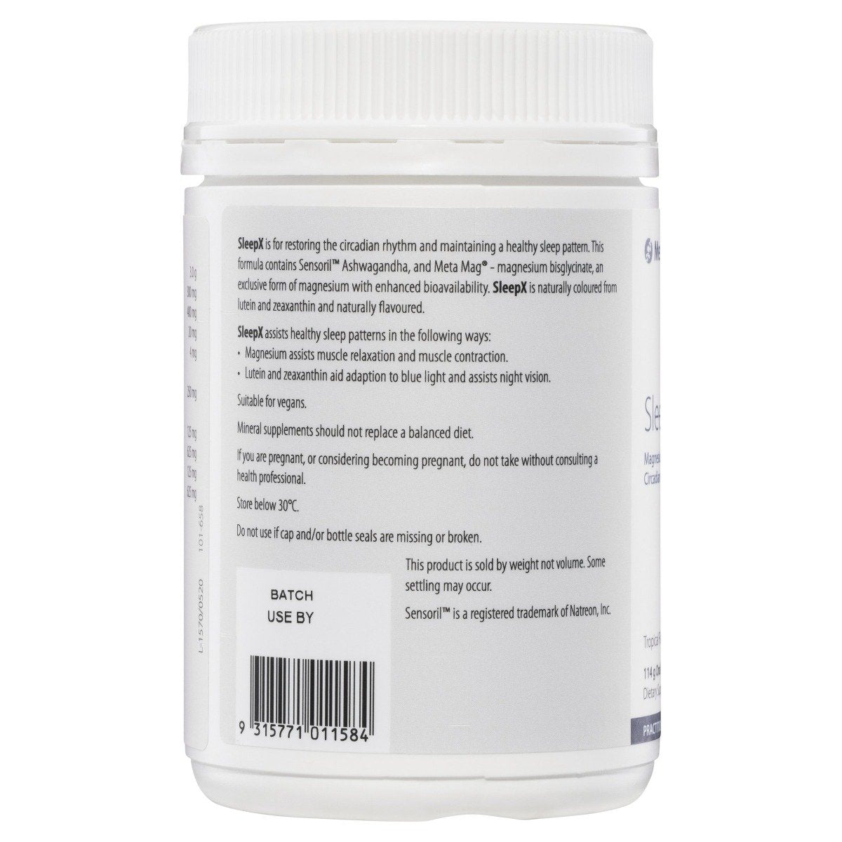 Metagenics SleepX Powder