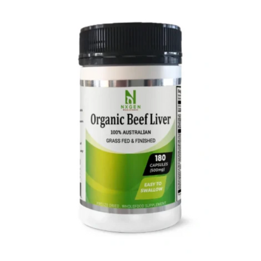 NXGEN Wholefoods Organic Beef Liver – 180 Capsules