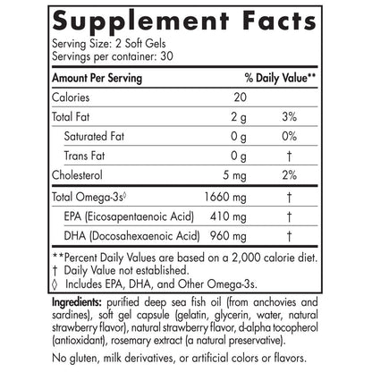 Nordic Naturals ProDHA Xtra (ProDHA 1000 Strawberry)