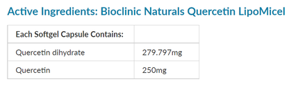 Bioclinic Naturals Quercetin LipoMicel™