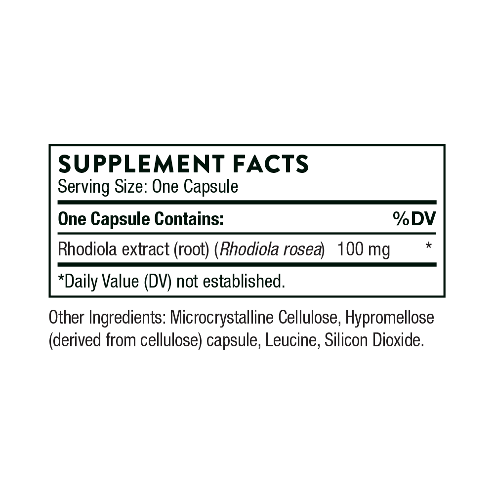 Thorne Rhodiola 60 Caps