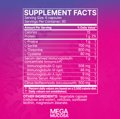 Microbiome Labs' MegaMucosa 180 Caps