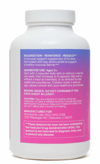 Microbiome Labs' MegaMucosa 180 Caps