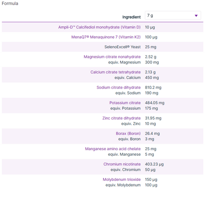 Designs For Health Alkalising Mineral Complex