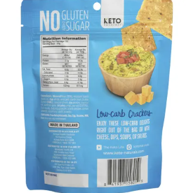 Keto Naturals Almond Flour Crackers - Sea Salt