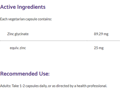 Bioclinic Naturals Zinc Glycinate