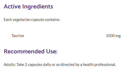 Bioclinic Naturals Taurine
