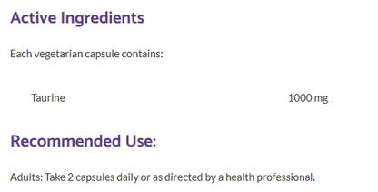 Bioclinic Naturals Taurine