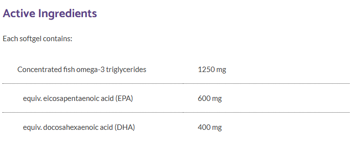Bioclinic Naturals Opti Pure EPA/DHA 1250