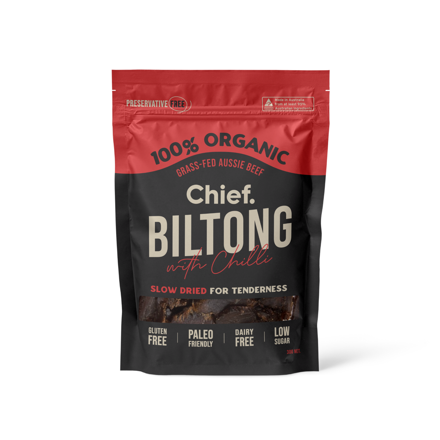 Chief Beef and Chilli Biltong (12 pack)