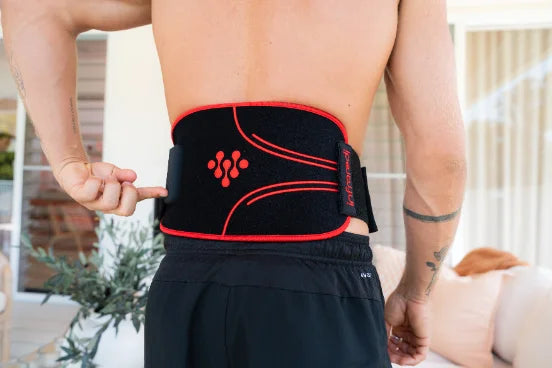 infraredi Body Wrap Plus positioned across the lower back
