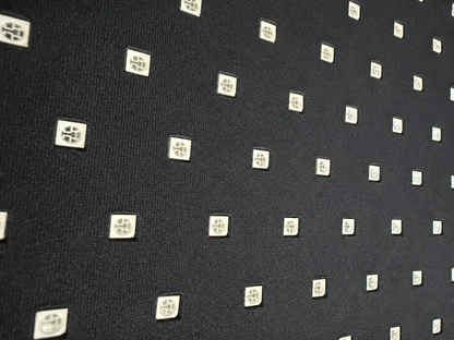 Close-up of the fabric and LEDs on an infraredi wrap