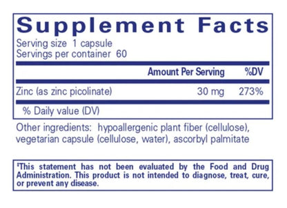 Pure Encapsulations Zinc Picolinate 30mg