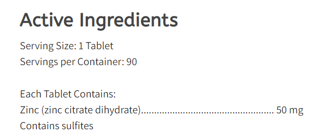 Bioclinic Naturals Zinc Citrate