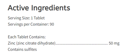 Bioclinic Naturals Zinc Citrate
